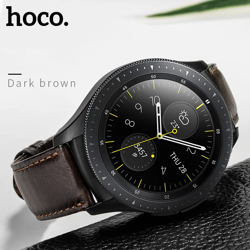 Ремешок HOCO из натуральной кожи для наручных часов деловой повседневный браслет