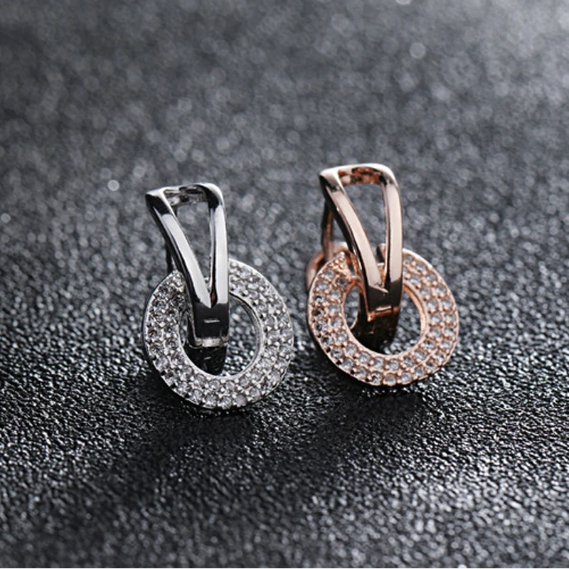 Женские серьги-гвоздики из серебра 925 пробы с фианитом | Украшения и аксессуары