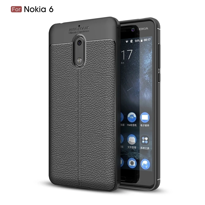 Чехол для Nokia 6 5 дюйма задняя защитная крышка смартфона Мягкий противоударный