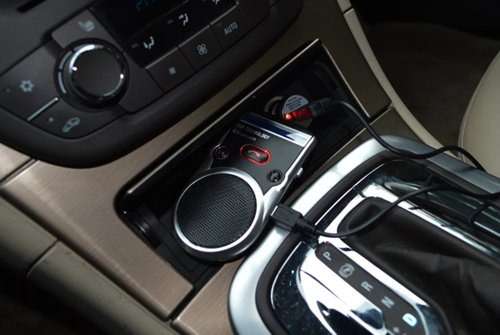 JINSERTA на солнечных батареях автомобильный динамик телефон Bluetooth комплект Hands free Солнцезащитный козырек динамик с телефонной книгой голосовой вызов