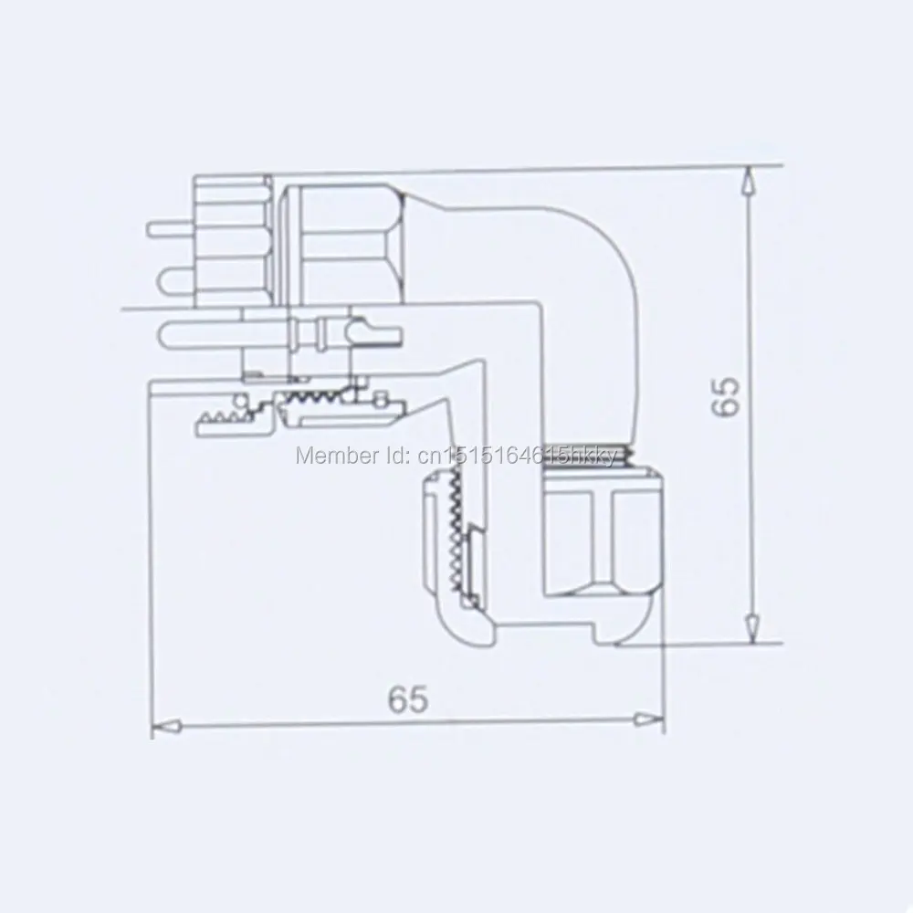 SD28 28 мм 7 Pin P Квадратный фланец водонепроницаемый авиационный соединитель правый