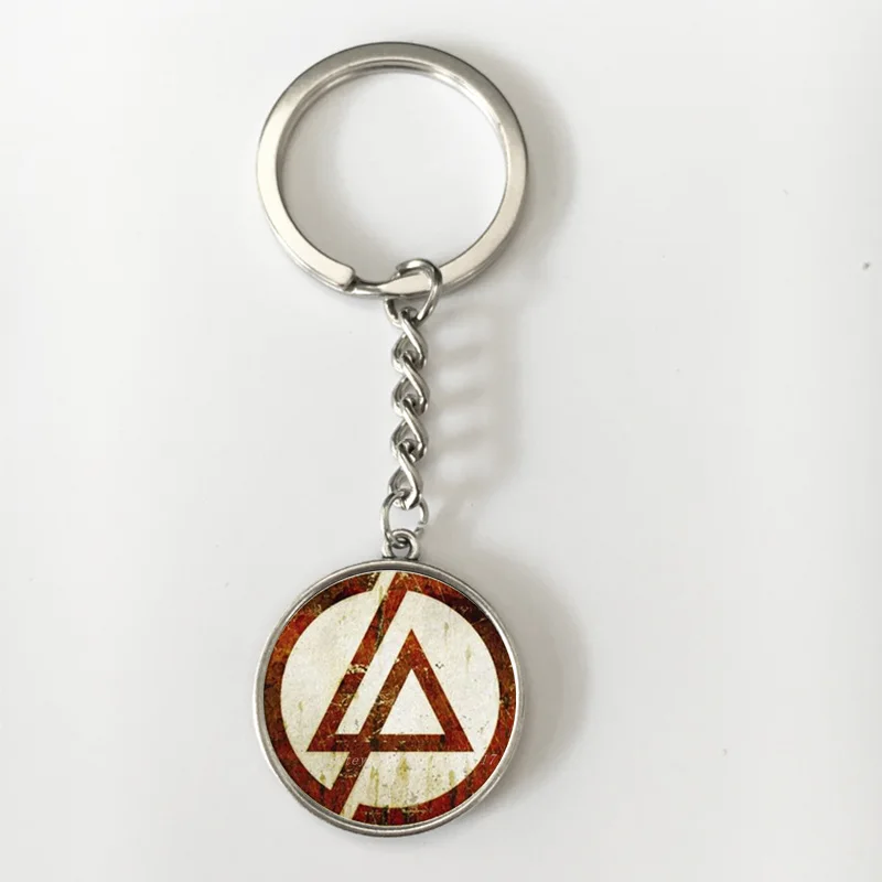 K11 Suteyi, модные, новые, американские, с логотипом Linkin Park, длинные цепочки, держатель для ключей, стеклянный кабошон, подвеска, брелок на цепочке, ювелирные изделия для фанатов - Цвет: K11