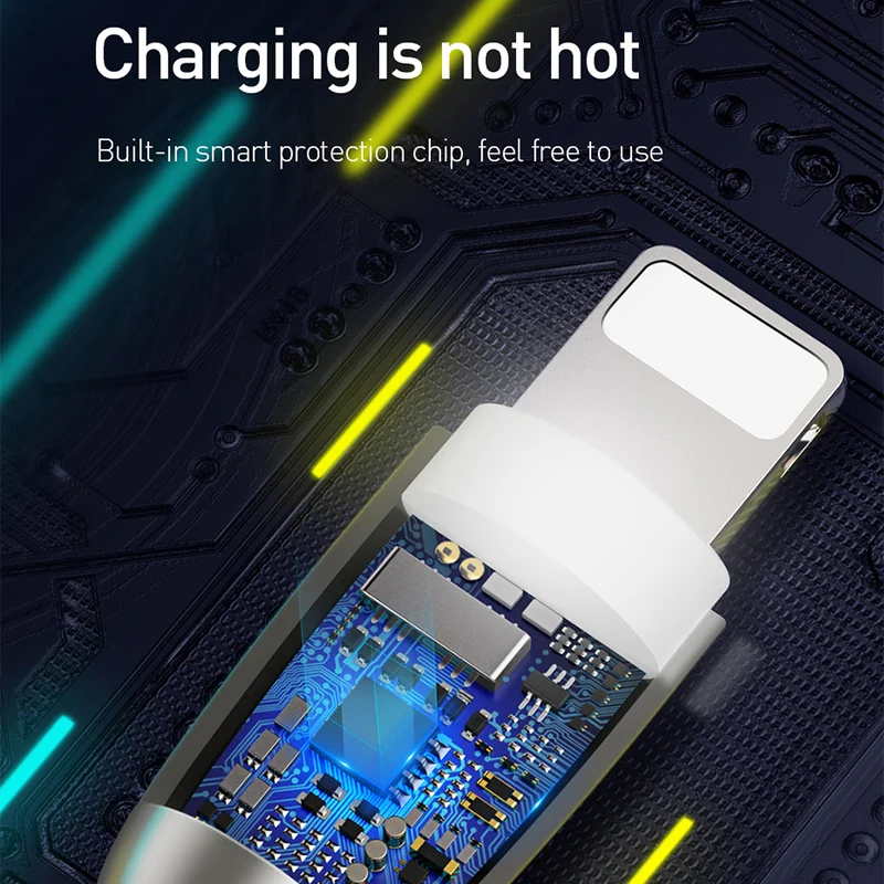 Baseus USB кабель для iPhone XR Xs Max Xs X 8 7 6 6s Plus 2.4A кабель для быстрой зарядки для iPhone кабель для зарядного устройства кабель для передачи данных Шнур
