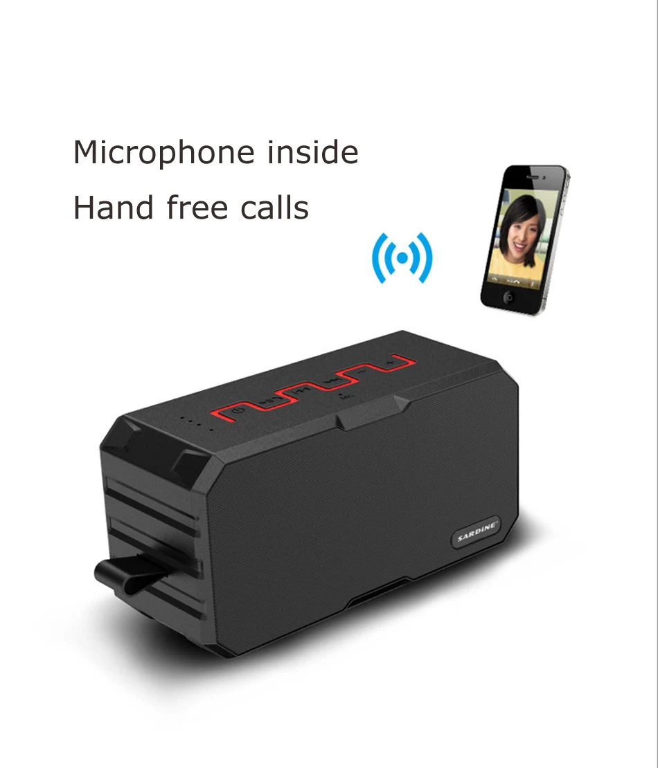 Zuczug Портативный IP67 Водонепроницаемый открытый Беспроводной Bluetooth Динамик