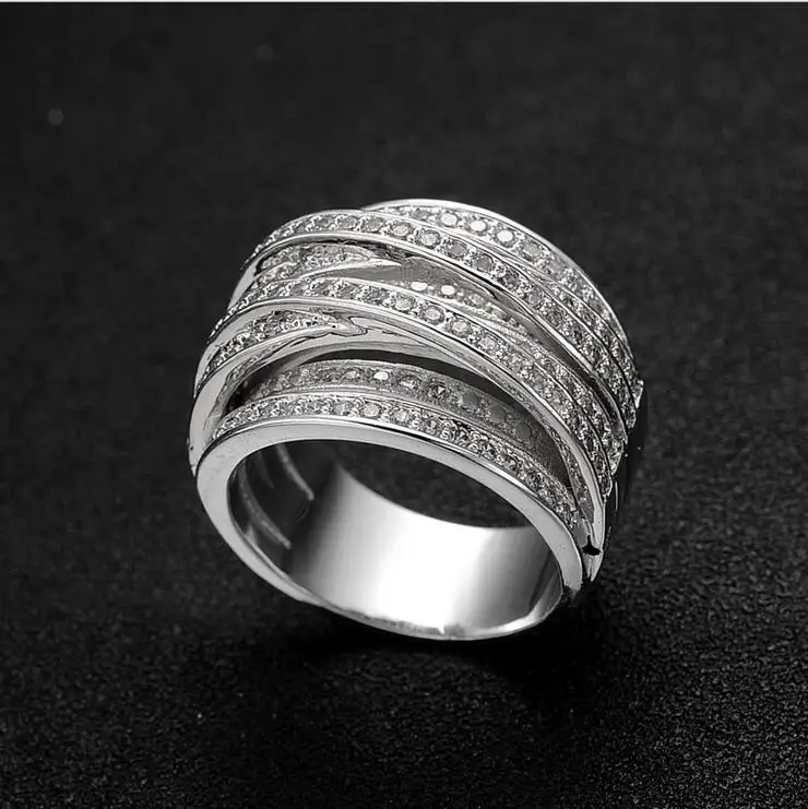 Victoria Wieck Lovers Jewelry Pave set 140pcs AAAAA zircon cz wedding band rings for women White Gold Filled Female Ring | Украшения и