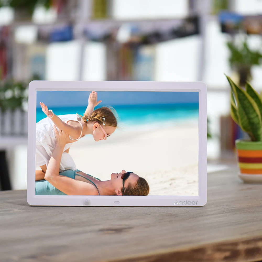 Andoer 15 &quotсветодиодный электронный цифровой фоторамка настенный 1280*800 цифровая с