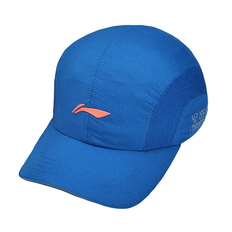 Li-Ning унисекс Беговая серия баскетбольные кепки 97% полиэстер 3% спандекс подкладка спортивная шапка AMYM068 EAMJ17 - Цвет: Синий