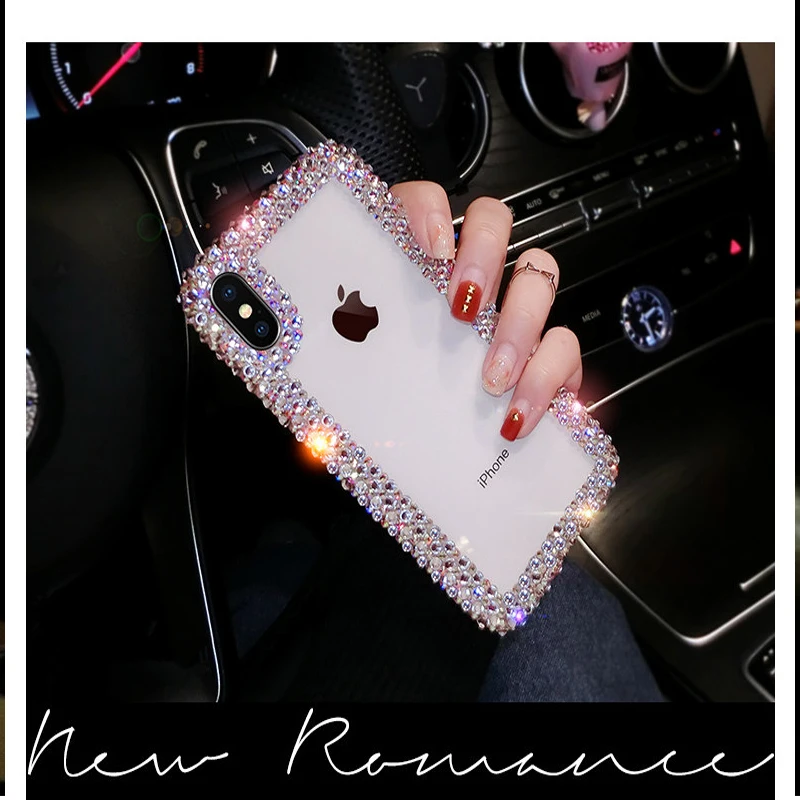 Stylish crystal case for iphone 6 6s 7 8 plus iPhone x xs xr xmax phone back cover |