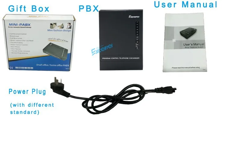 EXCELLTEL телефонная система обмена Mini PABX home PBX MD208 2 PSTN 8 Расширения