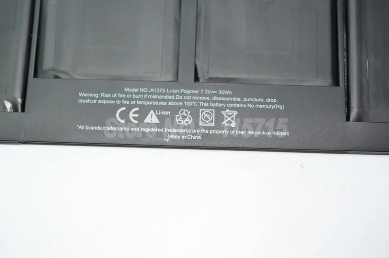 Аккумулятор JIGU для ноутбука Apple A1375 A1370 AirMacBook Air A1390 MC507 MC506 MC505 MacBook 11 дюймов|laptop