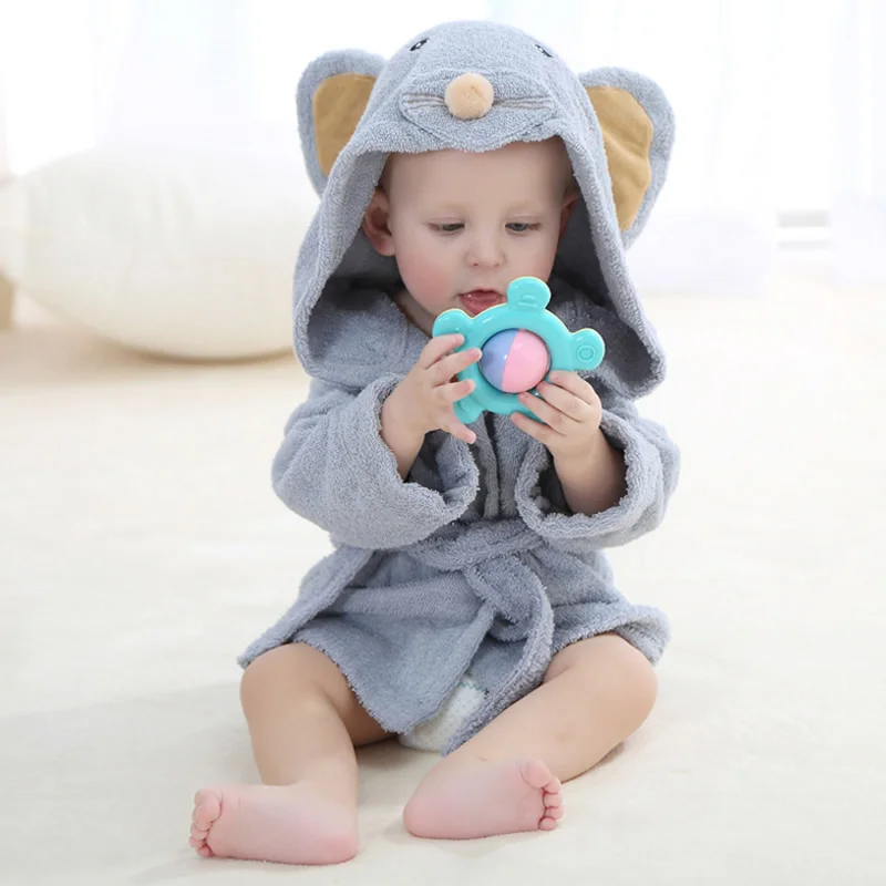 Baby Clothing Hooded Animal Modeling Bathrobe Cartoon Towel Character Kids Bath Robe Infant Beach Towels Baby's Sets |