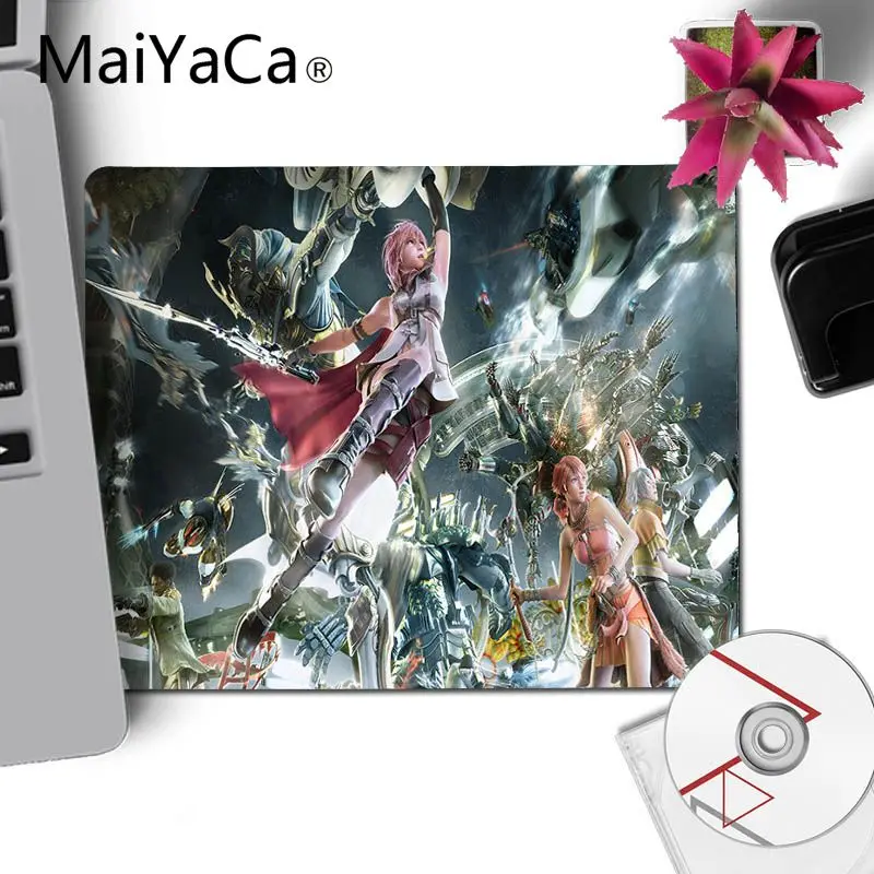 No Lock Edge18x22cm MaiYaCa Final Fantasy XIV XIII XII компьютерные игровые коврики для мыши,,, игровой коврик для мыши, коврик для геймера, Настольный коврик - Цвет: No Lock Edge18x22cm