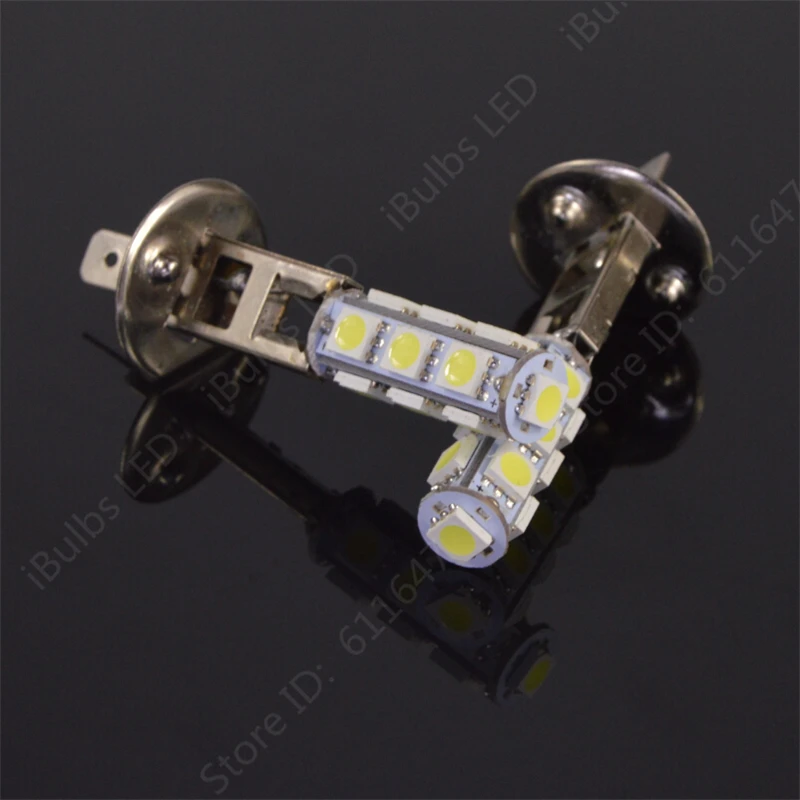 1 шт. большая акция H1 Высокая мощность 5050 SMD 13 светодиодный белый авто фары Противотуманные фары лампа DC12V