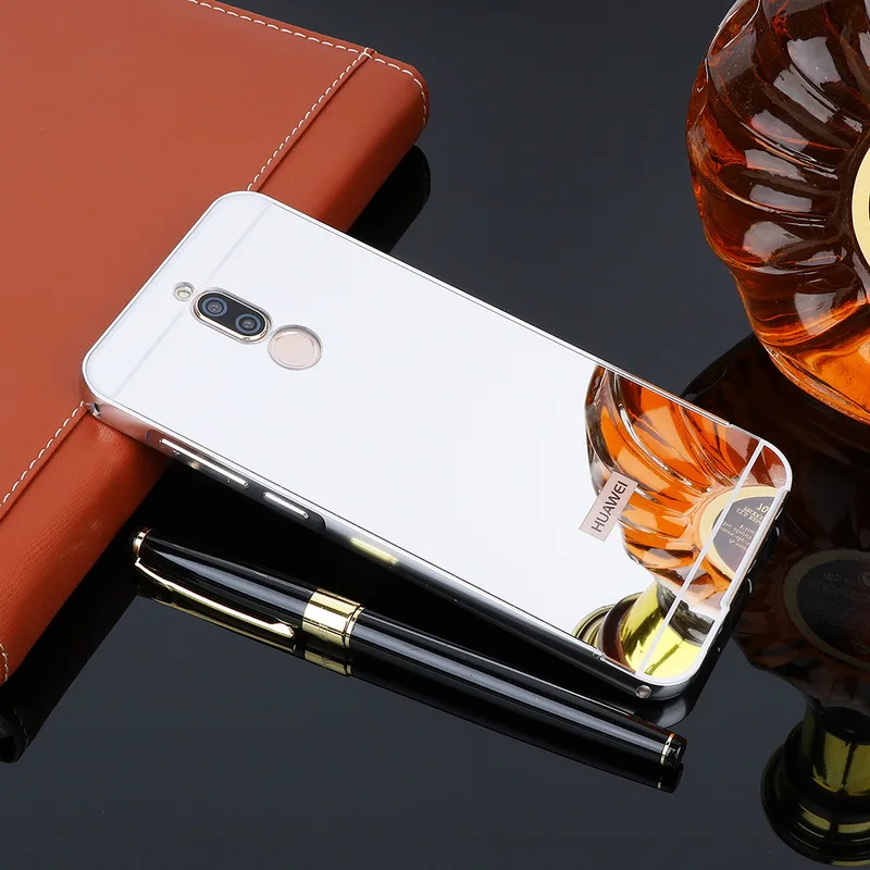 Чехол для huawei Nova 2i, твердый алюминиевый металлический каркас, бампер, акриловый задний зеркальный чехол для huawei mate 10 lite, чехол, чехол