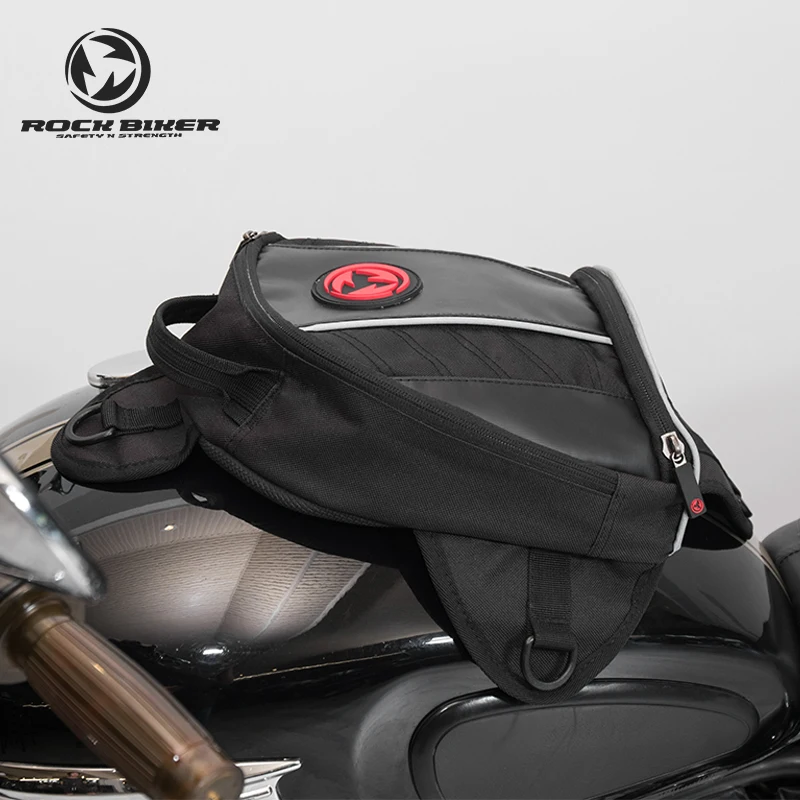 Сумка Рюкзак Rock Biker для резервуара Магнитная сумка из ткани Оксфорд бензобака с