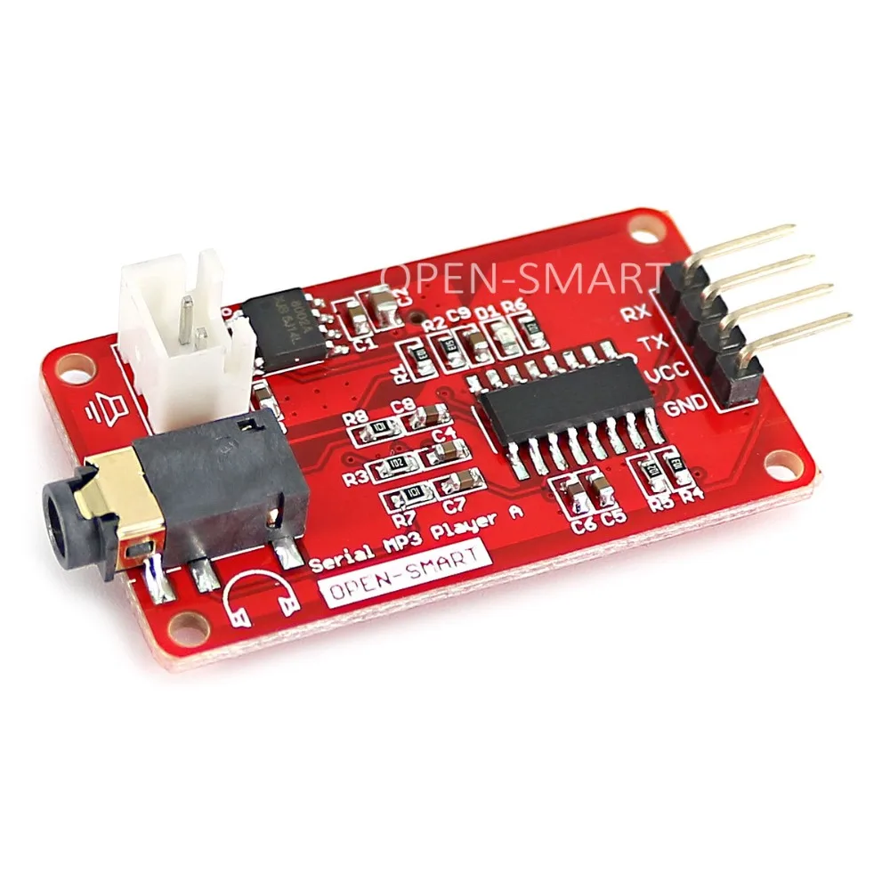 Модуль музыкального плеера UART Series MP3 с динамиком 1 Вт для Arduino встроенный