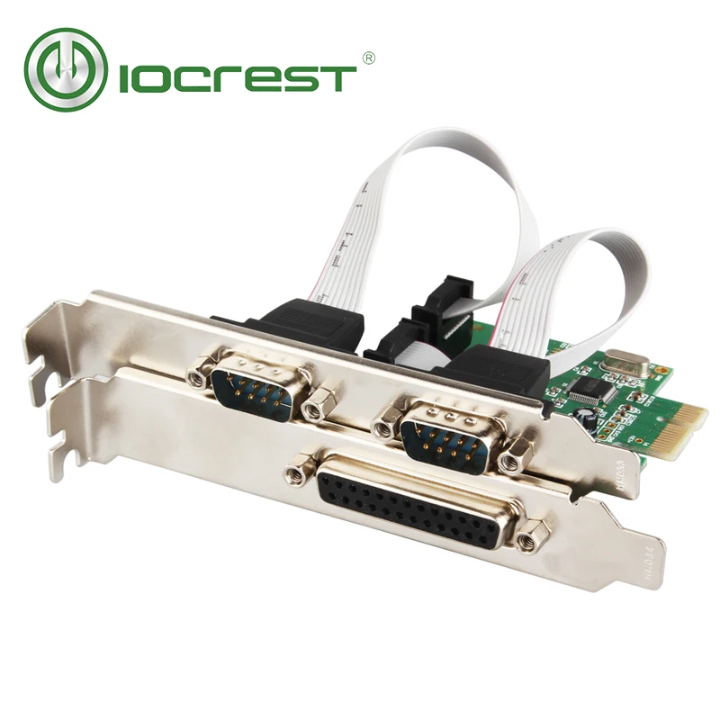 IOCREST PCIe 2 порта DB9 Серийный RS232 и 1 порт DB25 параллельный принтер (LPT1) I/O контроллер