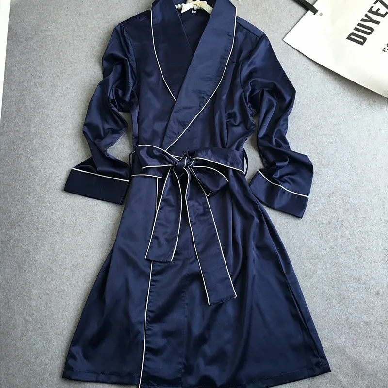 Женские шелковые халаты Fiklyc высококачественные банные с поясом мини Пижама|robe