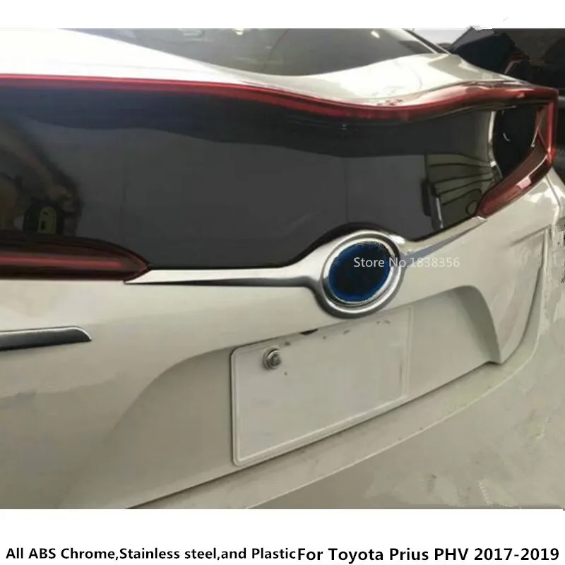Для Toyota Prius PHV 2017 2018 2019 Автомобильная Наклейка ABS хромированная для задней двери