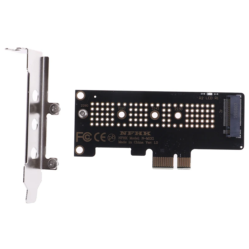 NVMe PCIe M.2 NGFF SSD to PCIe x1 адаптер PCIe x1 to M.2 карта с кронштейном