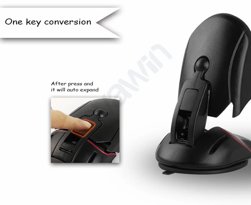 Sovawin AdjustableMouse Стиль 360 градусов Универсальный Автомобильный передвижной держатель подставки лобовое стекло зажимом для сотового телефона gps