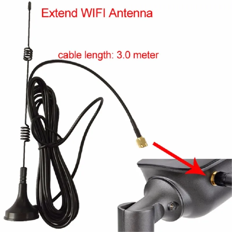 Wifi антенна 3 метра удлиненная антенна для wifi камеры мужской интерфейс подключения беспроводной ip-камеры женский интерфейс