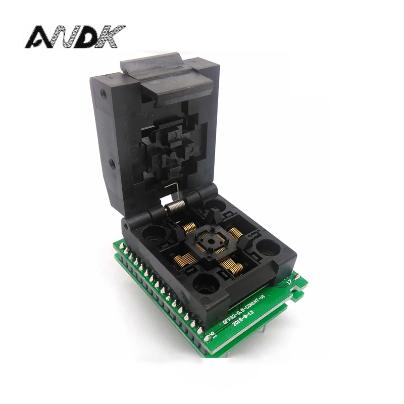 QFP32 TQFP32 LQFP32 двойная плата IC51 0324 805 шаг 0 5 мм разъем для программирования