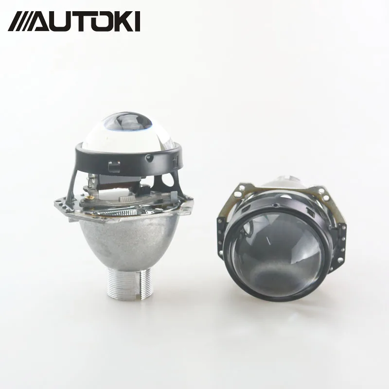 No Bulb HD Lens AUTOKI Upgrade 3,0 ''HID биксенон для Hella G5 алюминиевый проектор синий пленочный объектив Автомобильная фара Модифицированная H4 D2S D2H - Цвет: No Bulb HD Lens