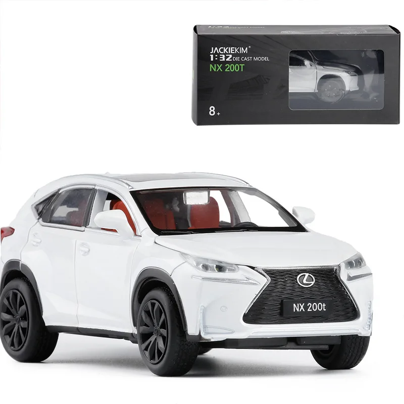 White HOMMAT Simulation 1:32 Lexus NX 200T внедорожный внедорожник модель автомобиля литые под давлением игрушки модели автомобилей детские игрушки для детей - Цвет: White