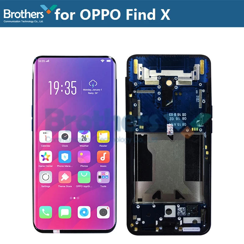 Для OPPO Find X ЖК-экран ЖК-дисплей с рамкой или без рамки для OPPO Find X сенсорный экран дигитайзер ЖК-сборка оригинальная замена