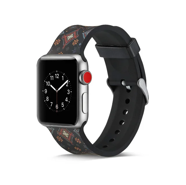 Ремешок для Apple watch 44 мм 40 мм iWatch 38 мм 42 мм силиконовый браслет для часов Apple watch 5 4 3 2 1 Аксессуары
