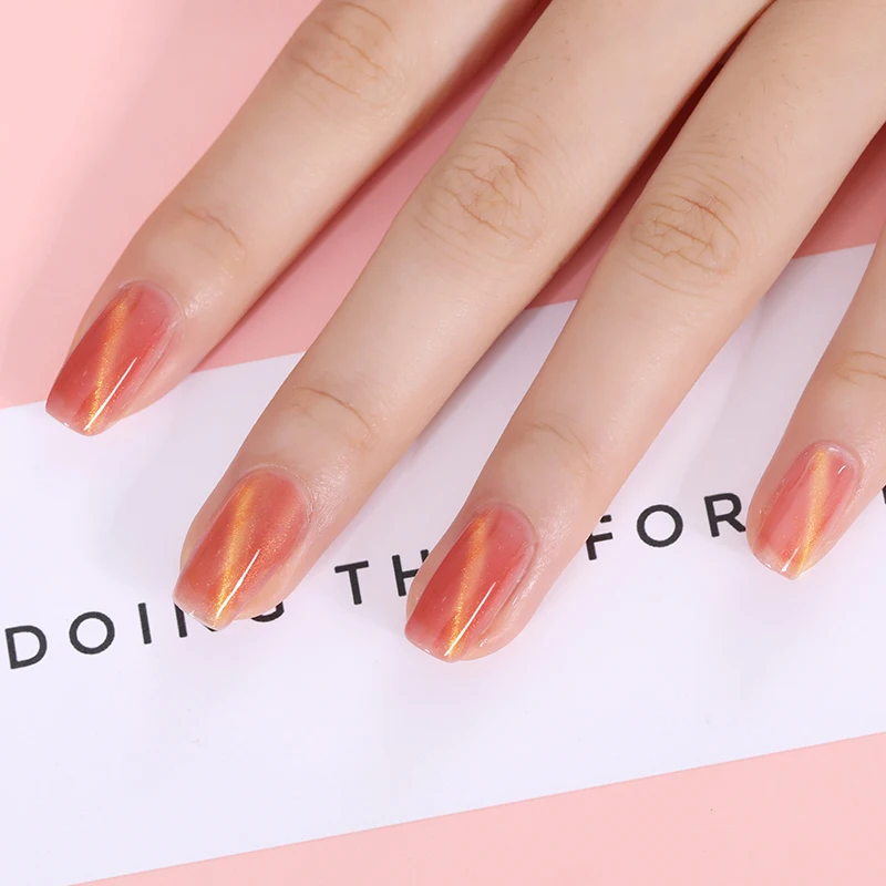 BORN PRETTY Розовый Гель-лак для ногтей с эффектом «кошачий глаз» лак 6 мл полупрозрачный УФ Магнитный Гель-лак Soak Off маникюр ногтей гель лак