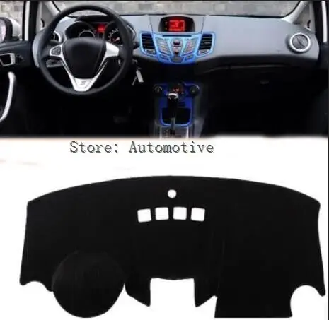 Хорошо подходит для Ford Fiesta 2009 2011 2012 2013 2014 2015 2016 крышка приборной панели коврик