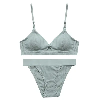 Женское нижнее белье Новое сексуальное Ребристое тонкое со вставками без обода