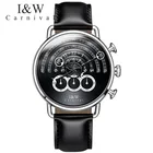 Подиумный циферблат, уникальный дизайн, люксовый бренд, мужские часы с хронографом, мужские часы, военные, полностью стальные, кожаные часы, relogio sapphire