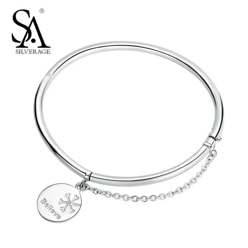 Настоящее стерлингового серебра 925 считаю тег Браслеты и Fine Jewelry 2018 новый