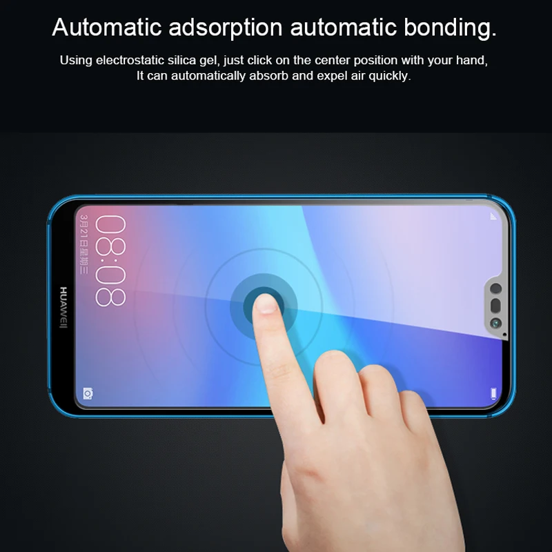 Закаленное стекло HUKU 9H с полным покрытием для Huawei P20 Pro Lite Защита экрана