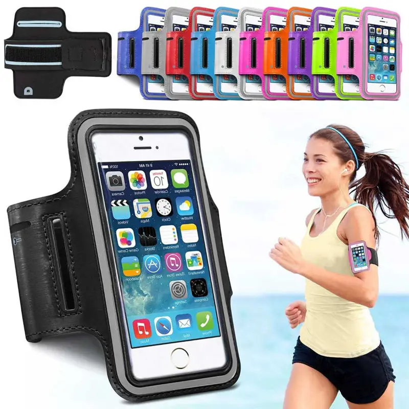 For iphone XR XS Max Sport Waterproof Running Armband Size 5.2&quot5.4&quot5.5&quot5.7&quotinch Cell Phone Xiaomi Samsung Huawei | Мобильные