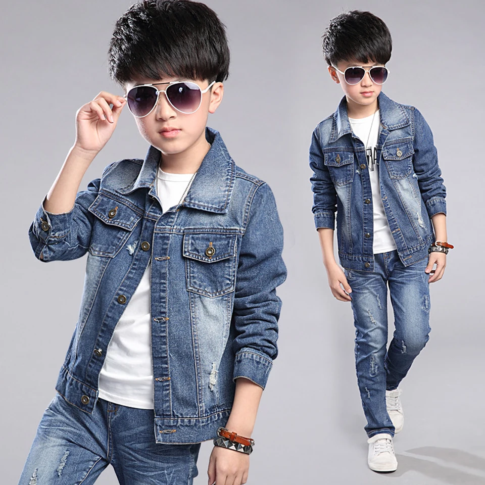 Fashion Autumn Clothing Kids Jackets Baby Boys and Girls Jackets Kid Casual New Boys Coats Denim Jackets Kids Jeans Outwear