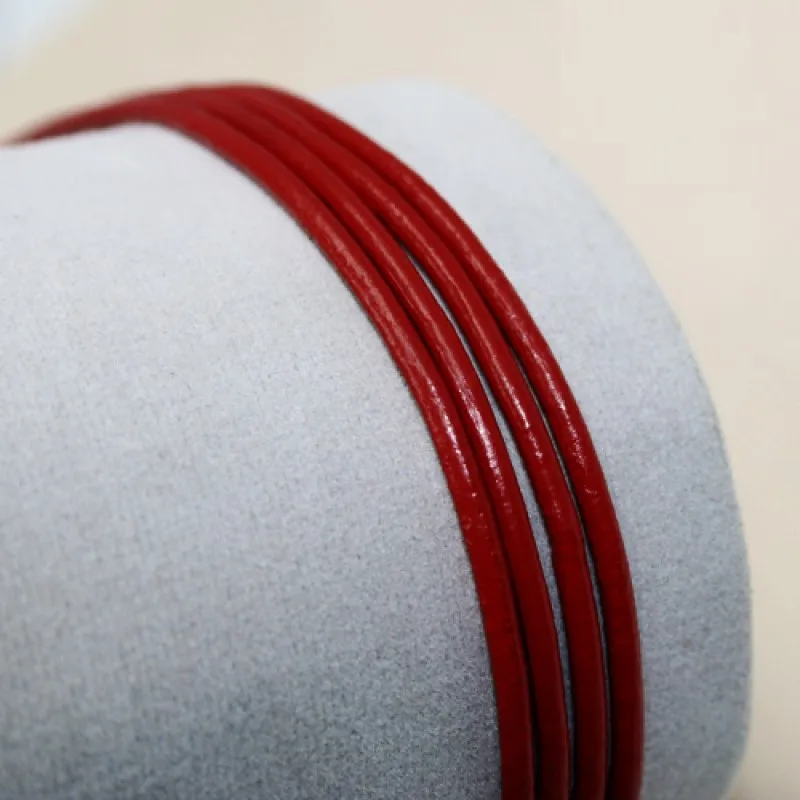 1 мм/1,5 мм/2 мм натуральная кожа круглый шнур веревка для DIY ожерелье браслет DIY ювелирных изделий фурнитура Аксессуары 1 м