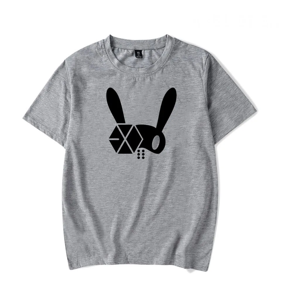 EXO Новинка harajuku свободная футболка kpop Повседневная хлопковая Футболка с коротким