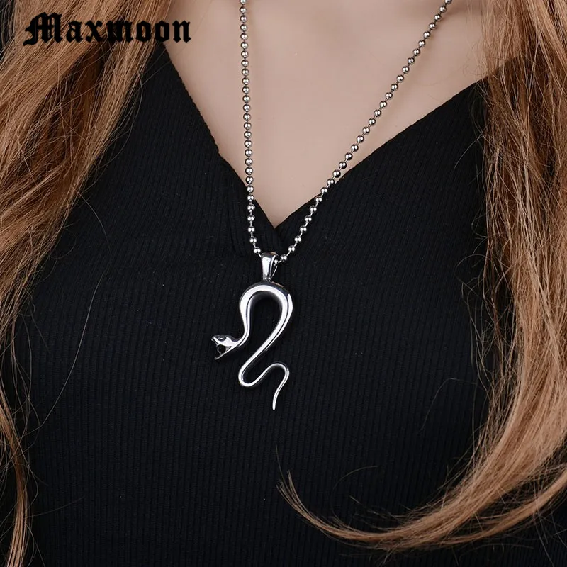 Maxmoon ожерелье в стиле панк с подвеской форме змеи Подвески Ювелирные изделия из
