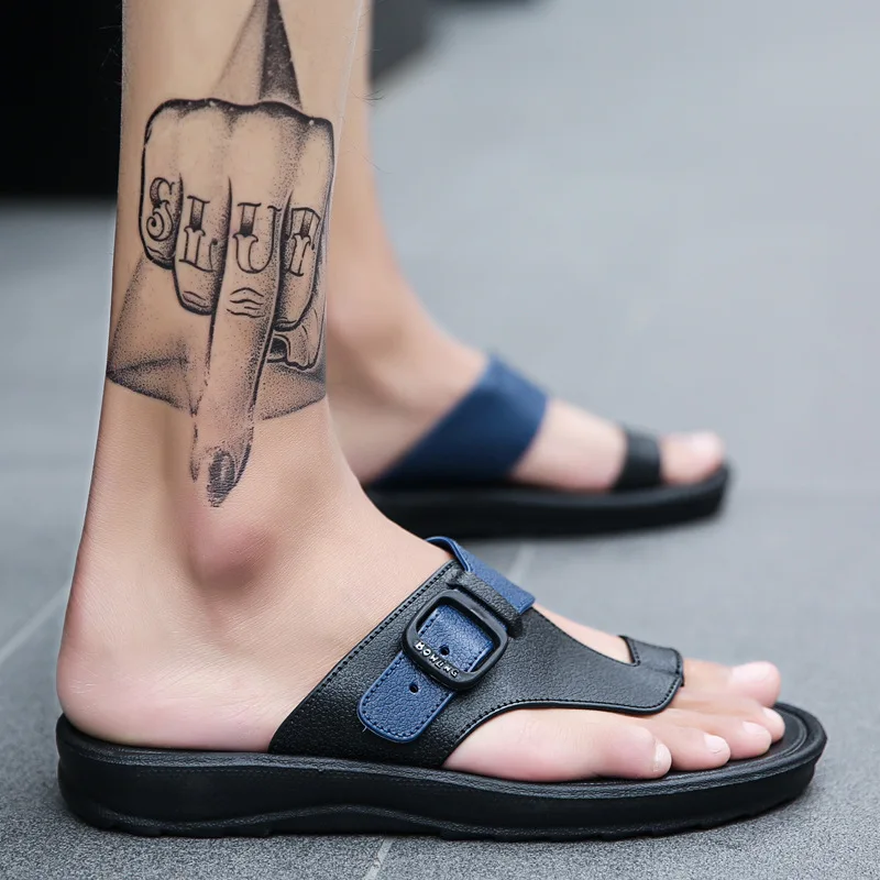 Мужские вьетнамки Новинка лета 2019 Мужская дышащая модная повседневная Уличная