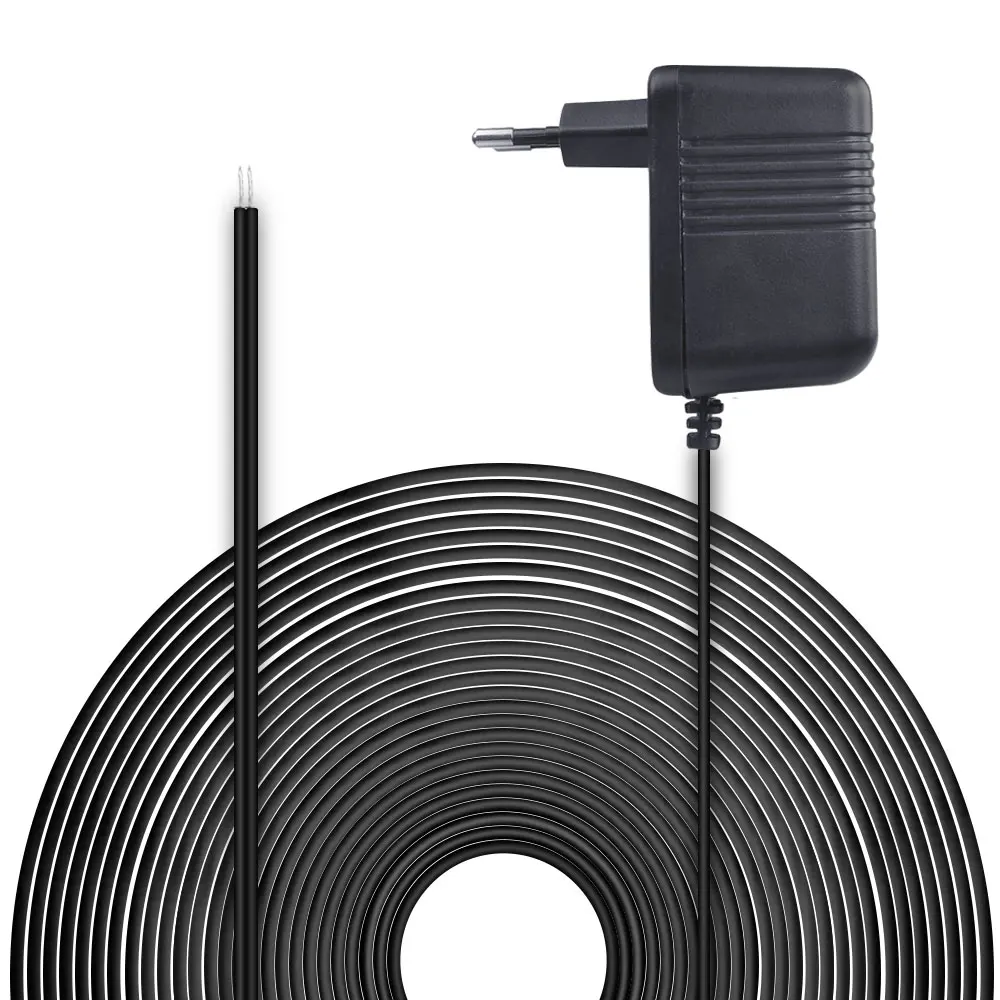 6 м кабель черный ЕС Великобритания США адаптер питания для кольцевого видео