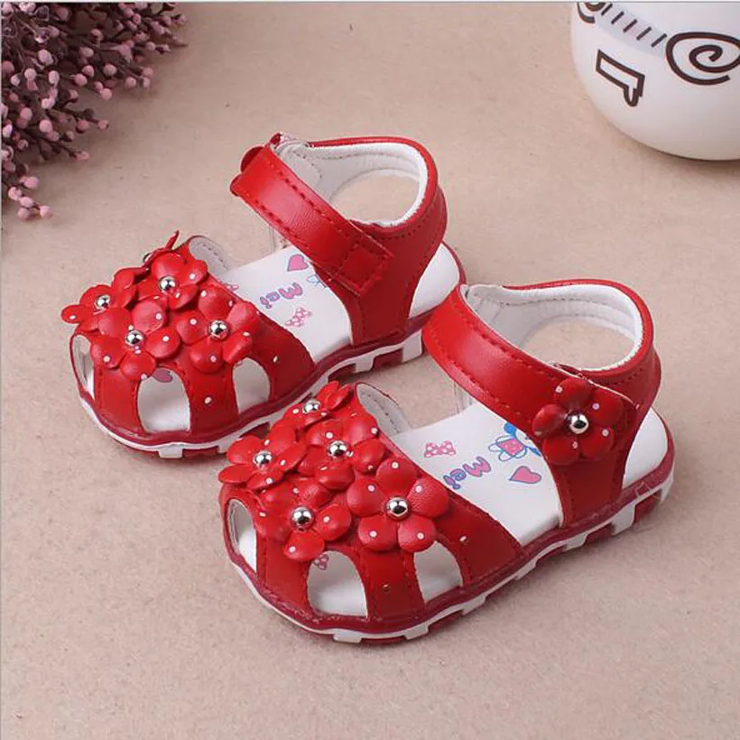 Детская обувь для девочек новинка 2021 сандалии на лето детские с цветами