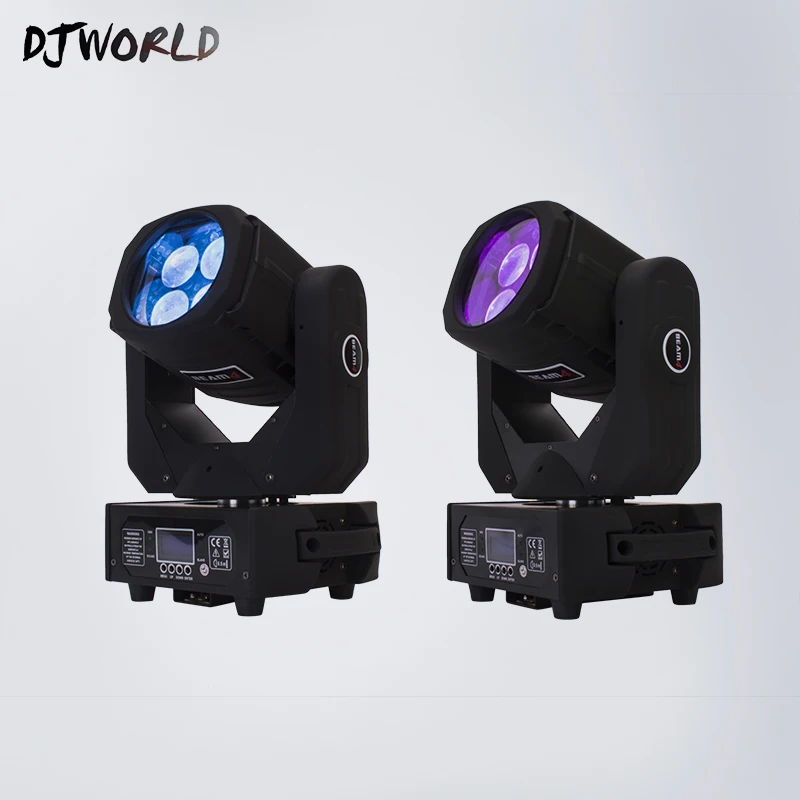 LED Super Beam 4x25 Вт RGBW движущаяся головка освещения Рождественская вечеринка