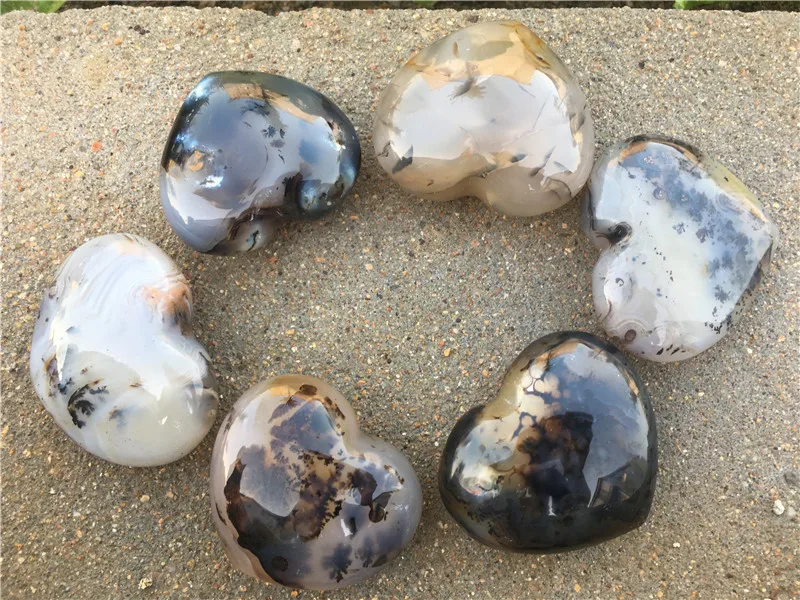 

New arrivals!1pcs pretty natural seaweed agate heart natural stones and minerals shaped gemstones healing crystals as gift
