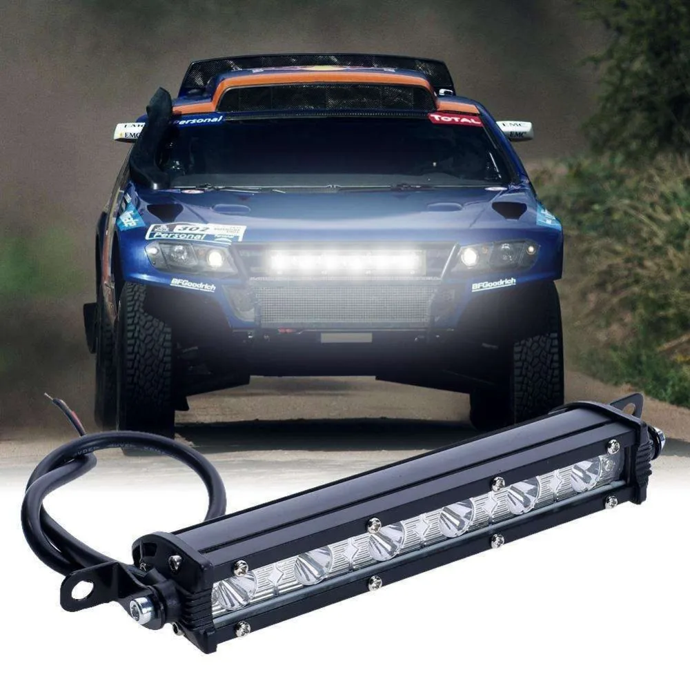 Автомобильные светильники с чипами 18W LED Work Light Bar Lamp Driving Foglight Offroad для Jeep BMW SUV Boat Styling kia on.