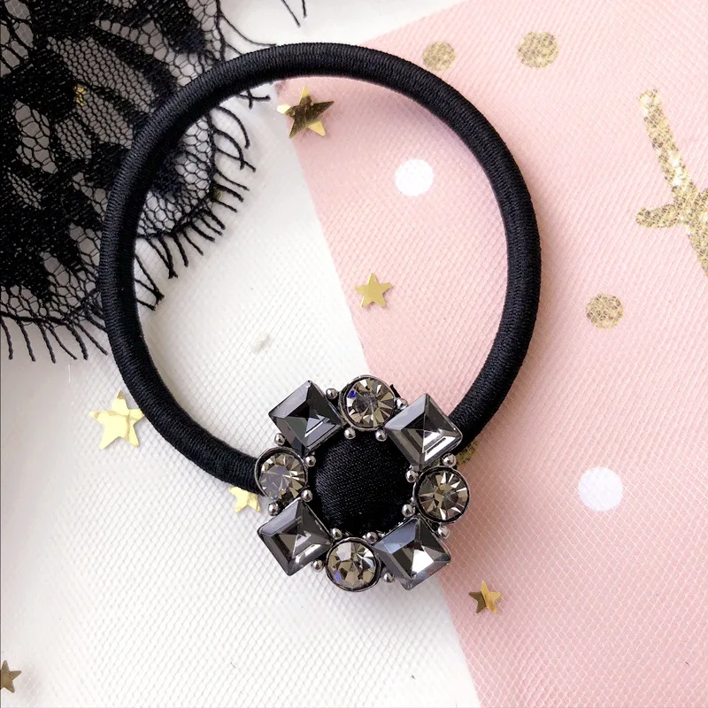 Круглые алмазные эластичные резинки для волос модная резинка девочек аксессуары