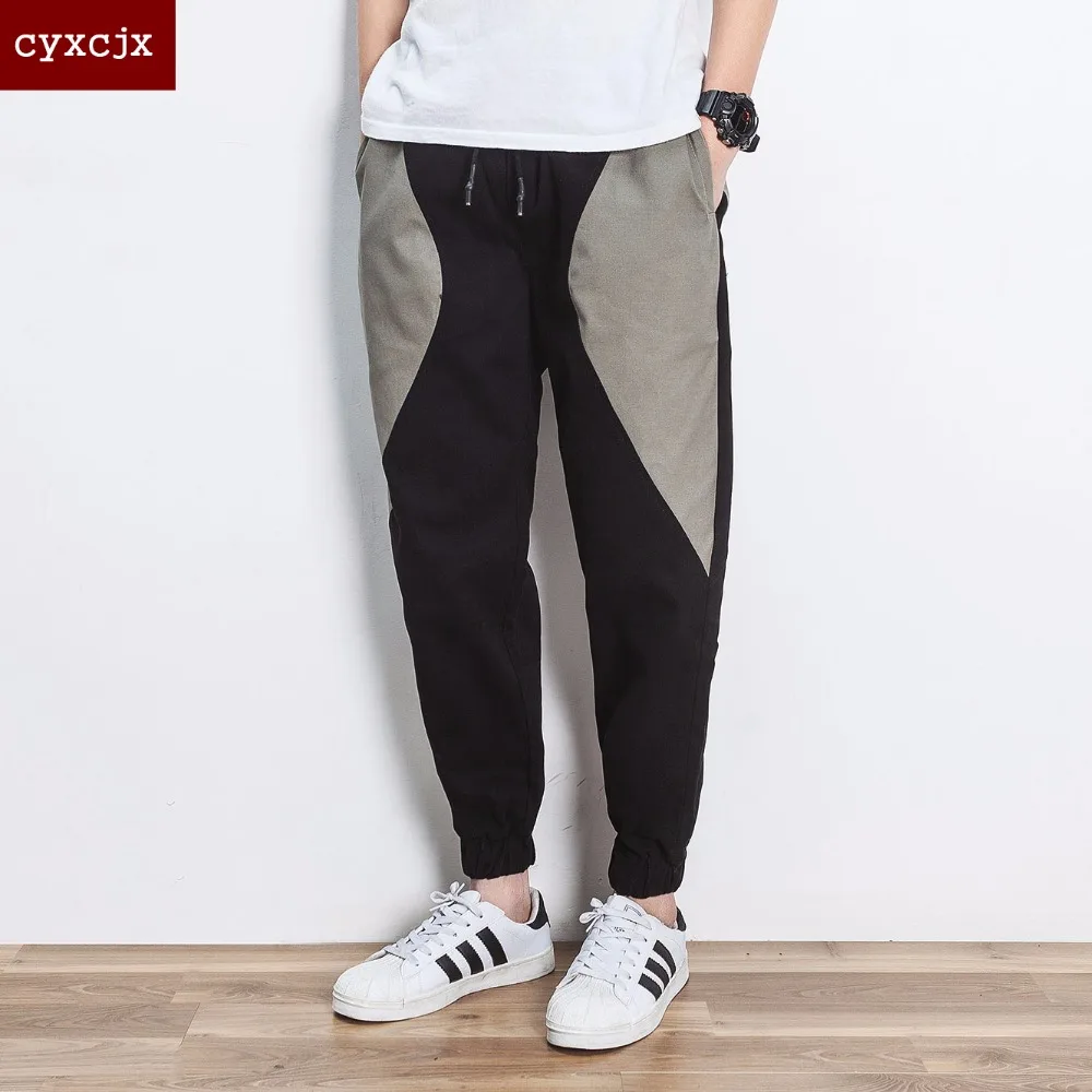 Брендовые повседневные штаны-шаровары Для мужчин Jogger Брюки для девочек Фитнес